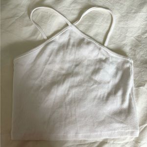 Zara women’s white top summer Size M